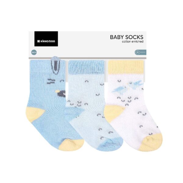Βρεφικά Καλτσάκια με 3D αυτάκια 3τμχ 6-12M Kikka Boo Stripy Friends