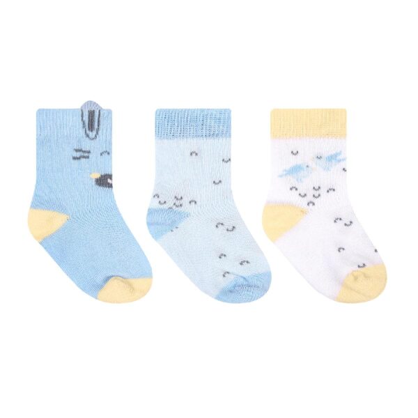 Βρεφικά Καλτσάκια με 3D αυτάκια 3τμχ 6-12M Kikka Boo Stripy Friends - Image 2
