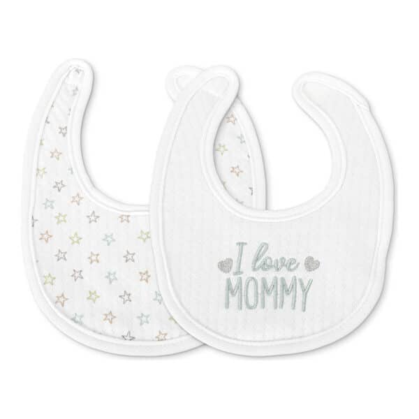 Σαλιάρα Βρεφική με Velcro 2τμχ Lorelli Natural Unisex White