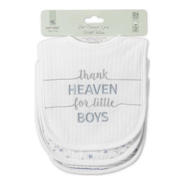 Σαλιάρα με Velcro 3τμχ Lorelli Natural Boy - Image 5