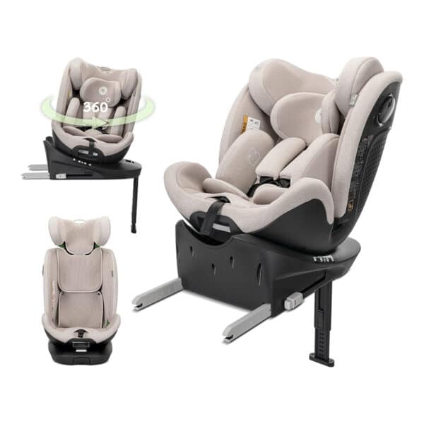 Κάθισμα Αυτοκινήτου 40-150cm I-size Isofix 360° Lorelli Perseus Beige