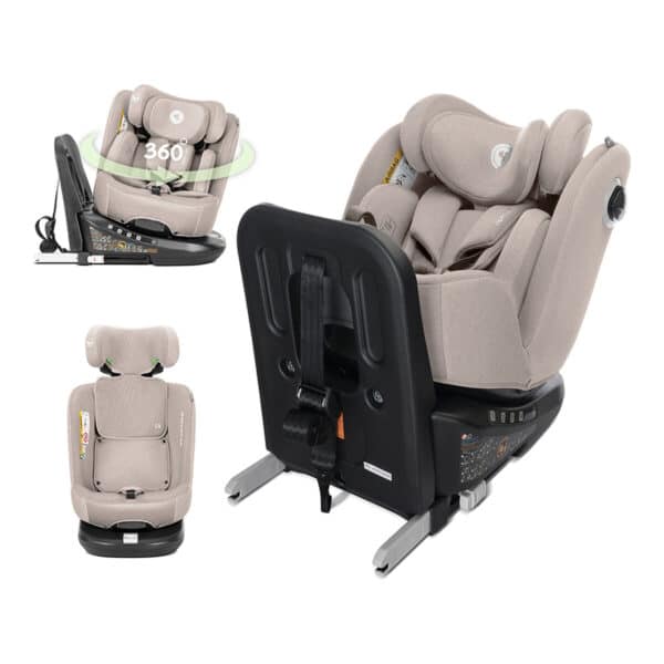 Κάθισμα Αυτοκινήτου 40-150cm i-Size Isofix 360° Lorelli Anti Rebound Bar Auriga Beige