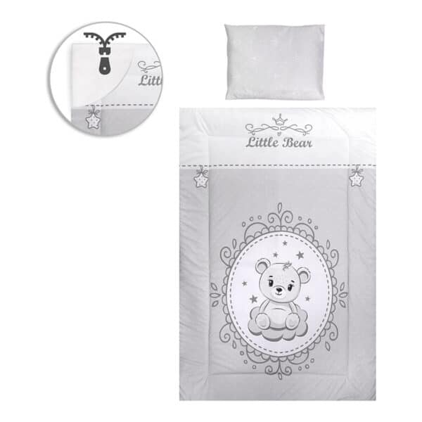 Σετ προίκας μωρού 5τμχ Lorelli Cosy Little Bear Grey