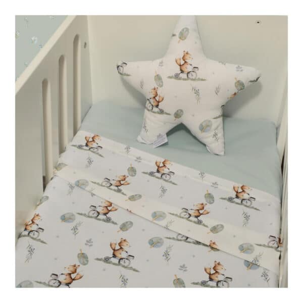 Σεντόνια Κούνιας Σετ 3τεμ 110x170εκ με λάστιχο Baby Oliver Des.424 - Image 2