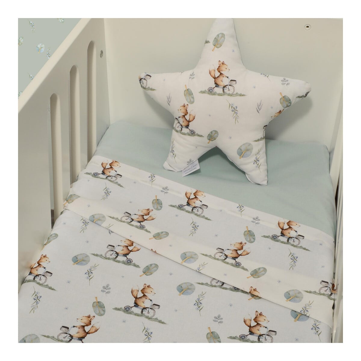Σεντόνια Κούνιας Σετ 3τεμ 110x170εκ με λάστιχο Baby Oliver Des.424 - Image 2