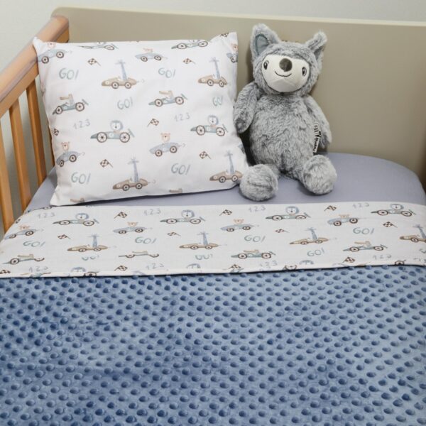 Κουβέρτα Κούνιας Διπλής Όψης 100x150εκ Baby Oliver Minky ΝEW Des.421