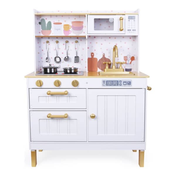 Alternative view of Ξύλινη κουζίνα με 7 Μαγειρικά Σκεύη Moni Toys 7275/ 7252