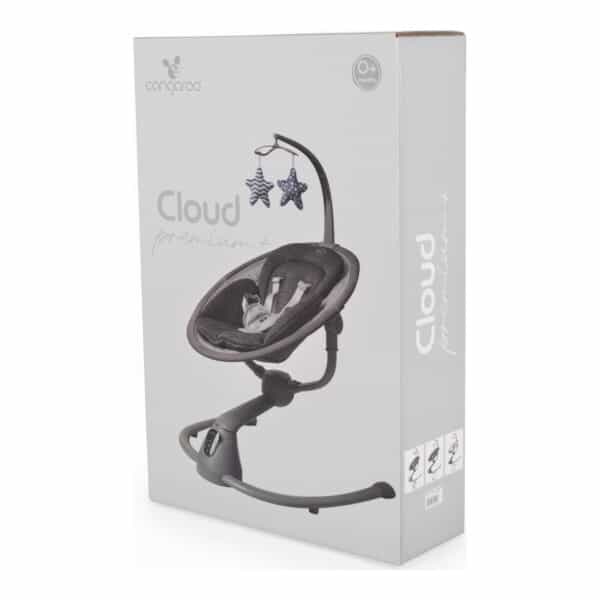 Ηλεκτρική κούνια-ρηλαξ Cangaroo Cloud Premium + Dark Grey - Image 3