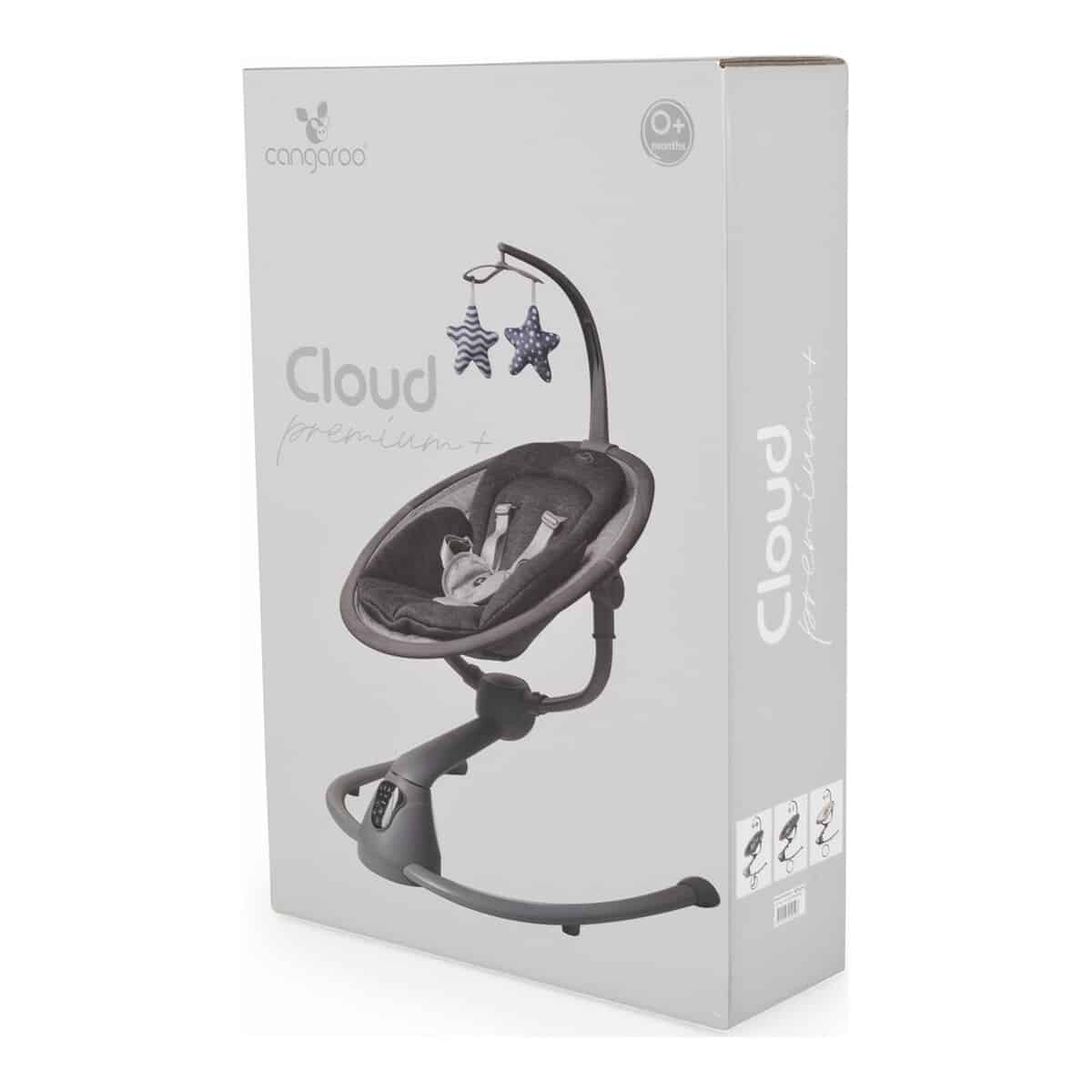 Ηλεκτρική κούνια-ρηλαξ Cangaroo Cloud Premium + Beige - Image 2