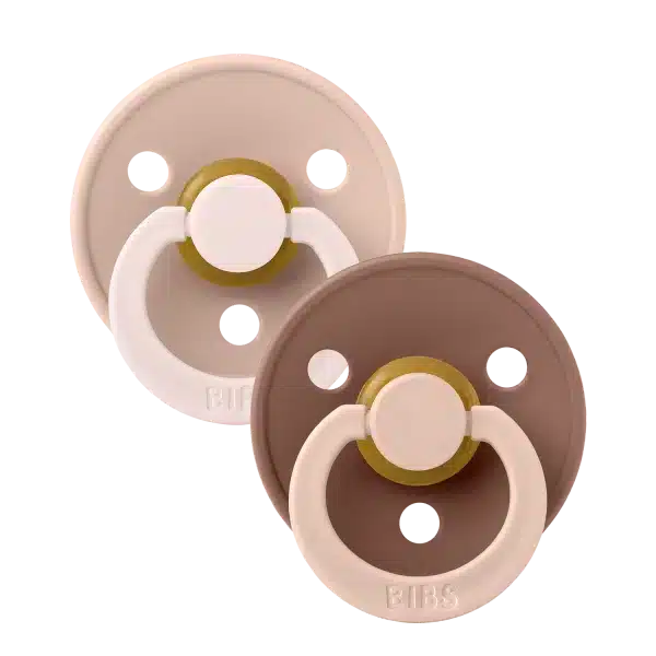 Πιπίλες Καουτσούκ 0-6M 2τμχ Bibs Colour Fusion Blush Woodchuck Mix