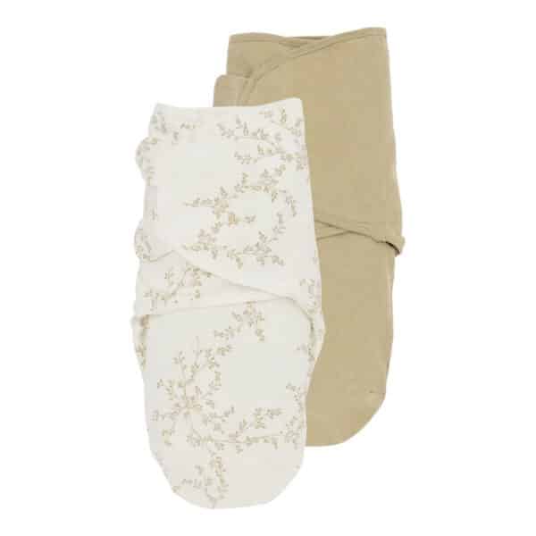 Υπνόσακοι 2 Pack Swaddle 0-3 μηνών 1.0 Tog Meyco Branches Sand