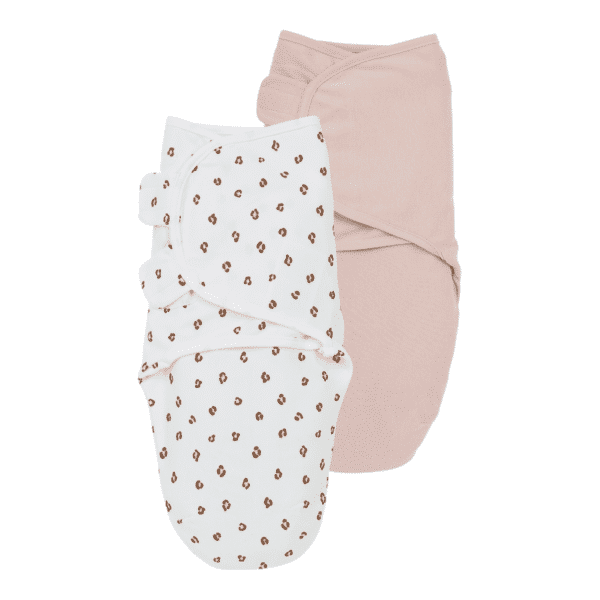 Υπνόσακοι 2 Pack Swaddle 0-3 μηνών 1.0 Tog Meyco Mini Panther Soft Pink