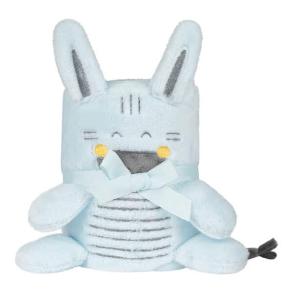 Κουβέρτα δώρου με 3D κέντημα 75x100εκ Kikka Boo Stripy Friends