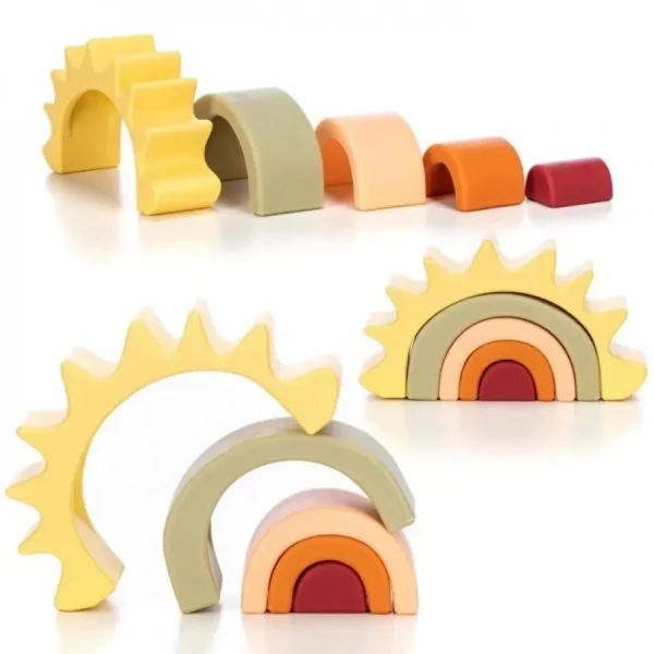 Παιχνίδι Στοίβαξης Σιλικόνης Free2Play Silicone sun