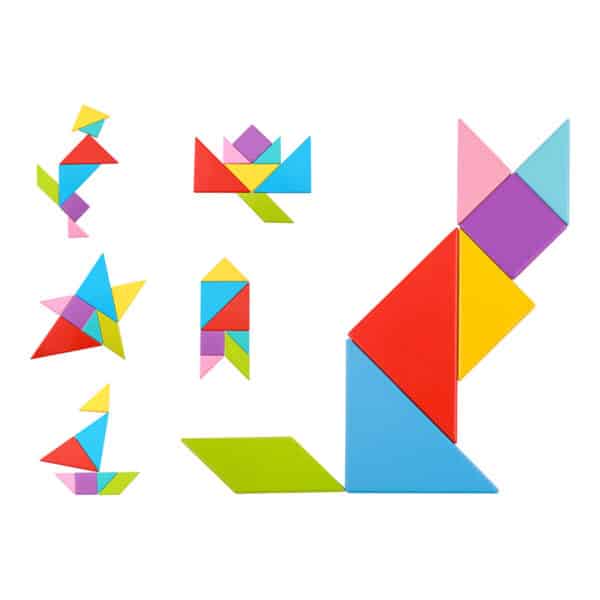 Ξύλινο Τάνγκραμ Παζλ Tooky Toy Tangram puzzle TY879