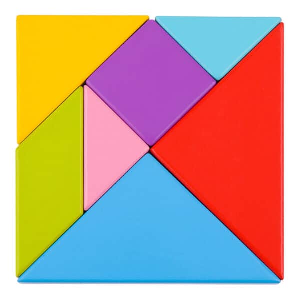 Ξύλινο Τάνγκραμ Παζλ Tooky Toy Tangram puzzle TY879 - Image 2