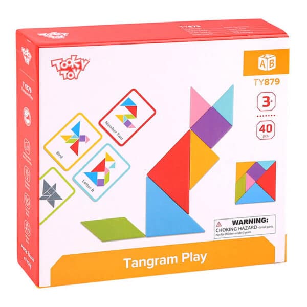 Ξύλινο Τάνγκραμ Παζλ Tooky Toy Tangram puzzle TY879 - Image 3