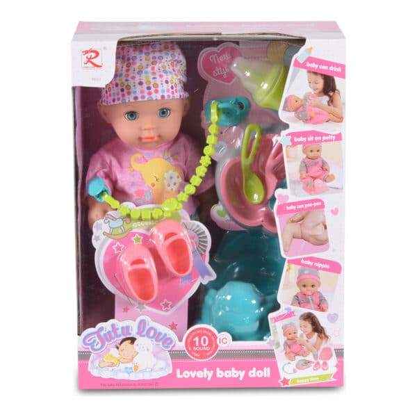 Κούκλα 36εκ με Ήχο Moni Toys Rabbit 8653