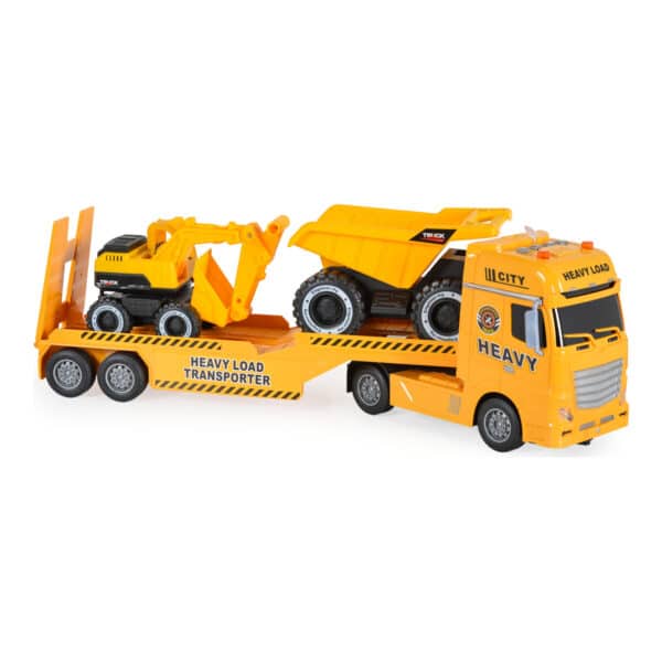 Φορτηγό Μεταφοράς Με Φως Ήχο Και 2 Οχήματα Jin Jia Toys 666-68F