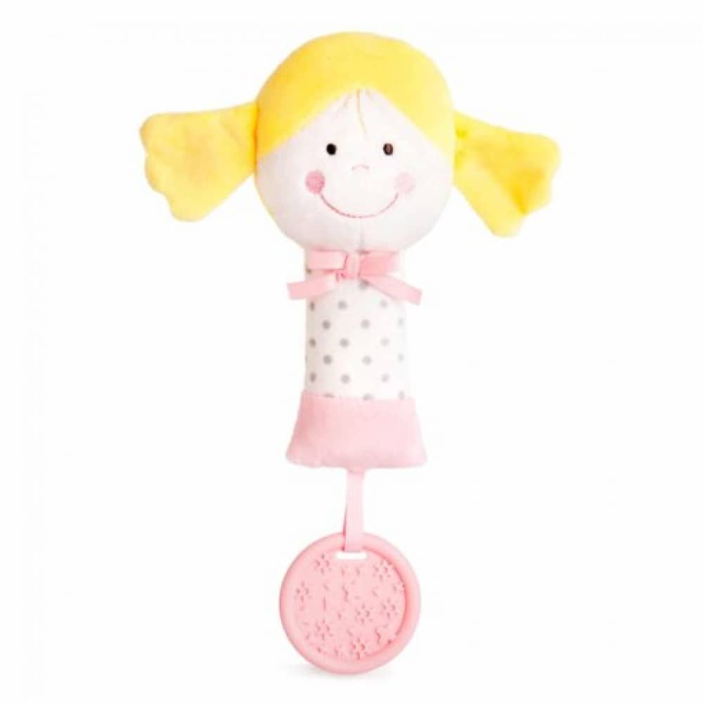 Κουδουνίστρα Amek Toys GINGER and LIBBIE Yellow