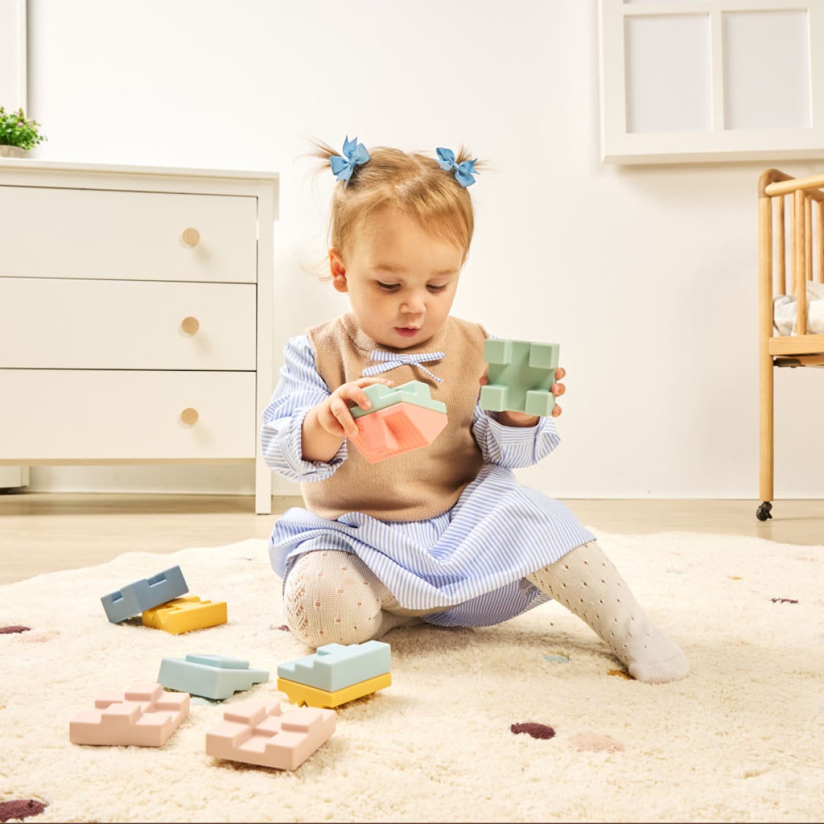 Μαλακά τουβλάκια στοίβαξης MiniLand soft building blocks