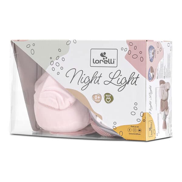 Alternative view of Μουσικός προβολέας νυκτός Lorelli Light Pink Elephant