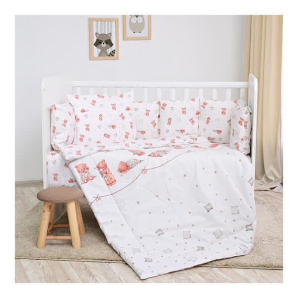 Σετ Προίκας Μωρού Για Κούνια 5τμχ Lorelli Bears&Pillows Beige