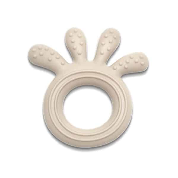 Μασητικός Κρίκος Οδοντοφυΐας Σιλικόνης Lorelli Octopus Natural Beige