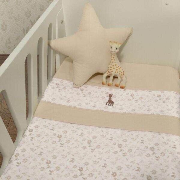 Σετ Σεντόνια λίκνου 2τμχ 80x110εκ Baby Oliver Design 506 SOPHIE LA GIRAFE