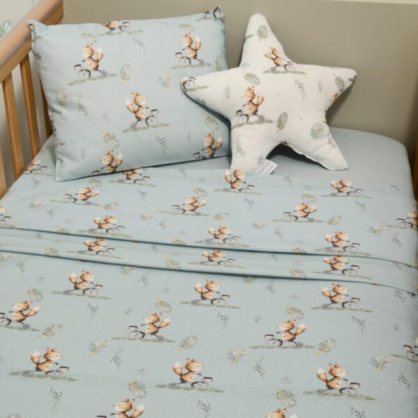 Σεντόνια Κούνιας Σετ 3τεμ 110x170εκ με λάστιχο Baby Oliver Des.429