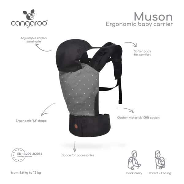 Μάρσιπος Cangaroo Muson grеy BB022 - Image 3