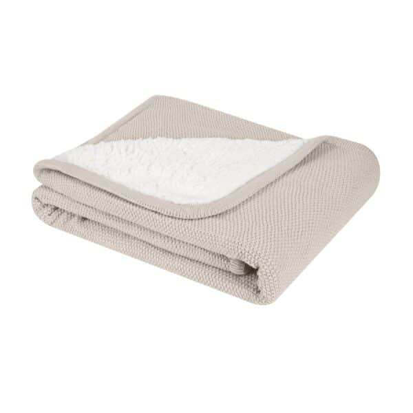 Κουβέρτα Sherpa Διπλής Όψης 75x100εκ Kikka Boo Dream Big Beige