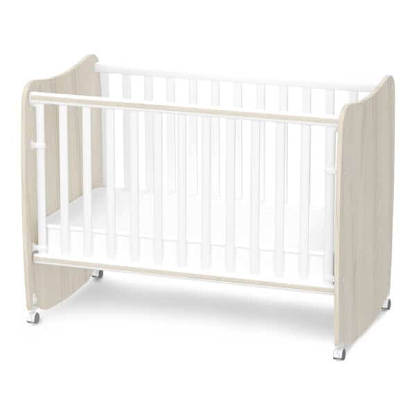 Βρεφικό Κρεβάτι 60x120εκ Lorelli Stars White Light Oak