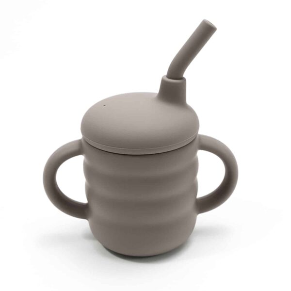 Βρεφικό Ποτήρι Σιλικόνης Amek Toys Grey Green