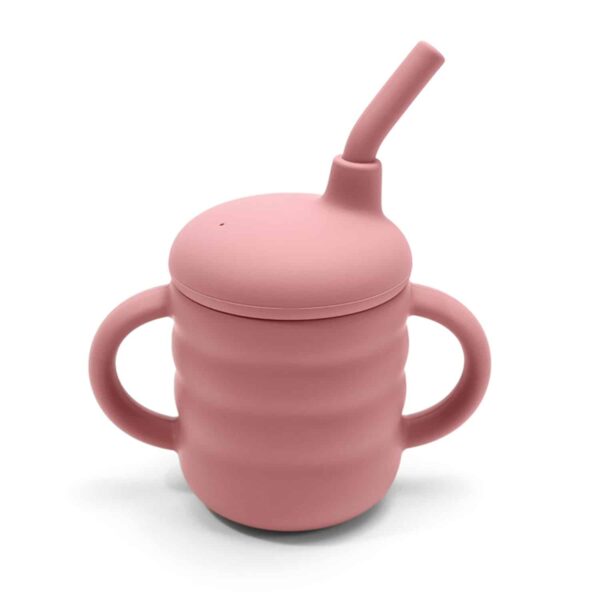 Βρεφικό Ποτήρι Σιλικόνης Amek Toys Dark Pink