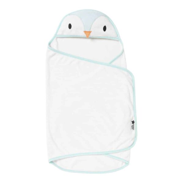 Tommee Tippee Μπουρνούζι Κάπα Μπάνιου 0-6Μ Percy the penguin GroswaddleDry Blue
