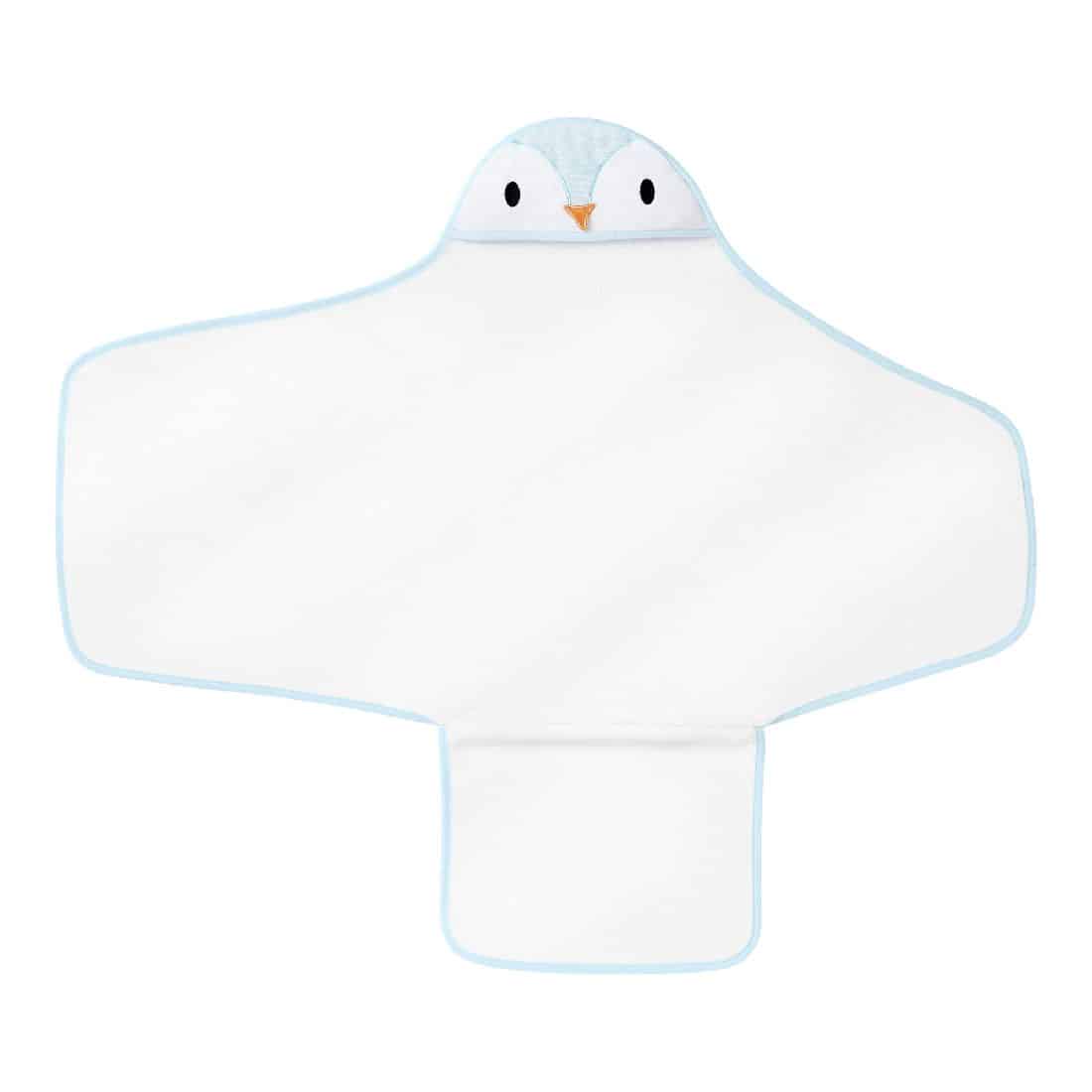 Tommee Tippee Μπουρνούζι Κάπα Μπάνιου 0-6Μ Percy the penguin GroswaddleDry Blue