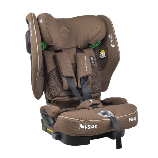 Κάθισμα Αυτοκινήτου 76-150εκ I-size Isofix Bebe Stars Flexy Coffee
