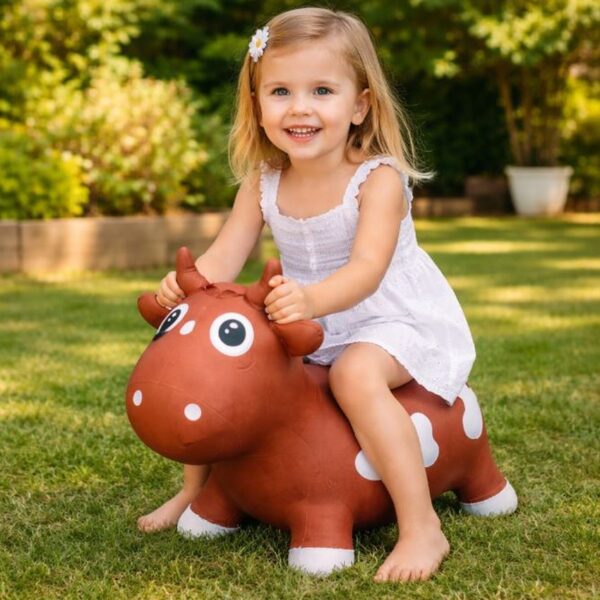 Φουσκώτο Παιχνίδι Kidzzfarm Bella η Αγελαδίτσα Stone Red