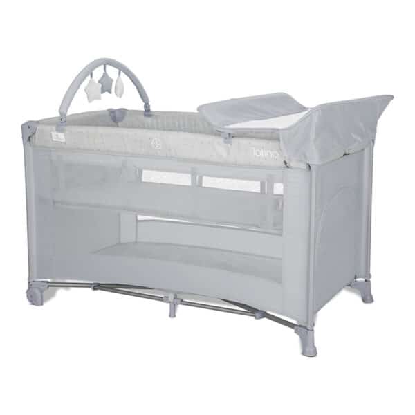 Παρκοκρέβατο 2 Επιπέδων&Αλλαξιέρα Lorelli Torino Plus Grey