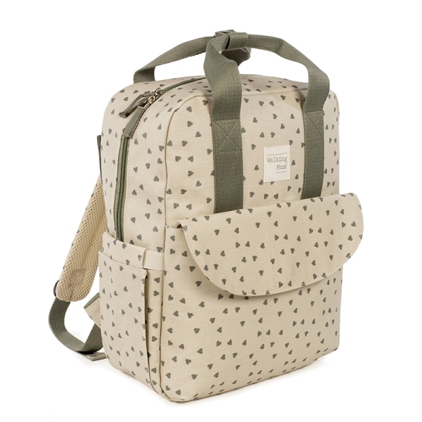 Τσάντα Αλλαξιέρα Backpack Walking Mum Poppy Olive Hearts