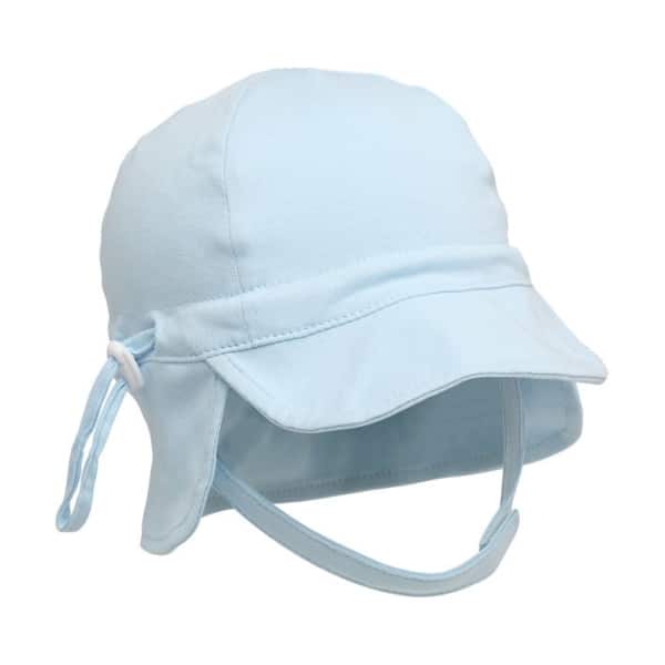 Καπέλο με προστασία UPF50 6-12 μηνών Kiokids Σιέλ