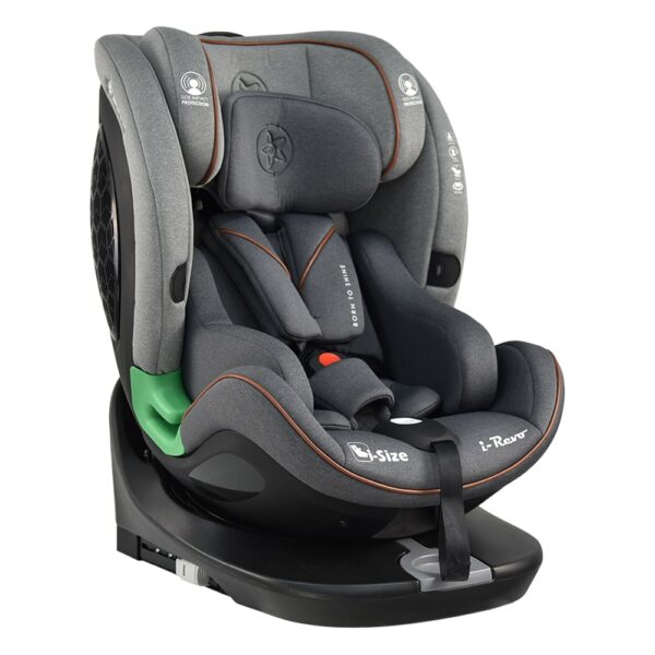Κάθισμα Αυτοκινήτου 40-150εκ I-size 360° Bebe Stars I-Revo Grey