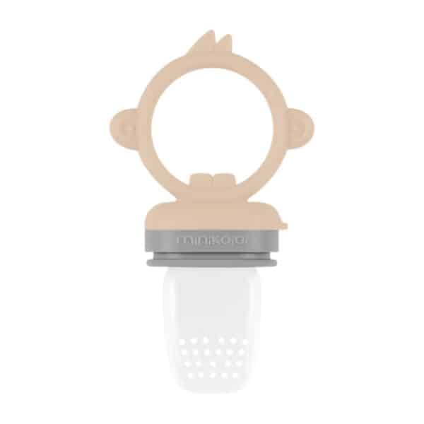 Feeder και Μασητικό από Σιλικόνη Minikoioi Beige/Grey