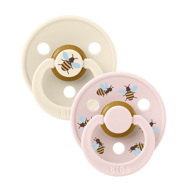 Πιπίλες Καουτσούκ 6-18M 2τμχ Bibs Studio Bumblebee Ivory Mix