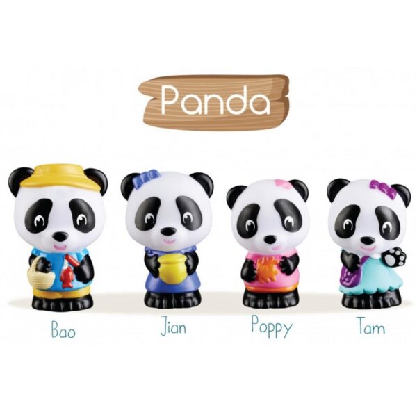Παιχνίδι Μινιατούρα Klorofil Οικογένεια Panda 4τμχ