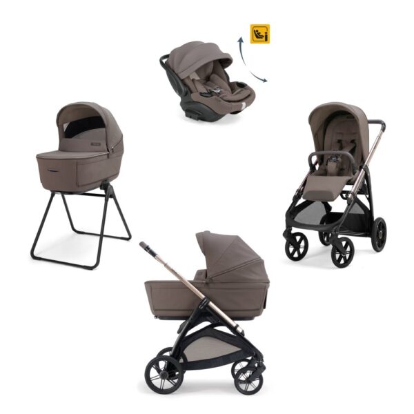 Πολυκαρότσι 3 σε 1 Inglesina Aptica Quattro Essence Mokka Palladio Black Darwin Recline EVO 2026