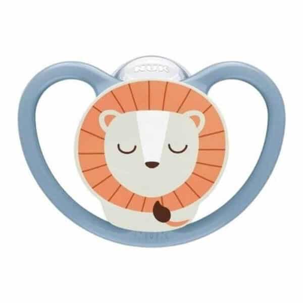 Πιπίλα Σιλικόνης 6-18 Μηνών Nuk Perfect Match Air Night Lion