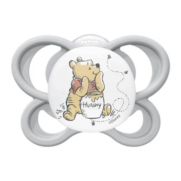 Πιπίλα Σιλικόνης 6-18 Μηνών Nuk Perfect Match Air Winnie Grey