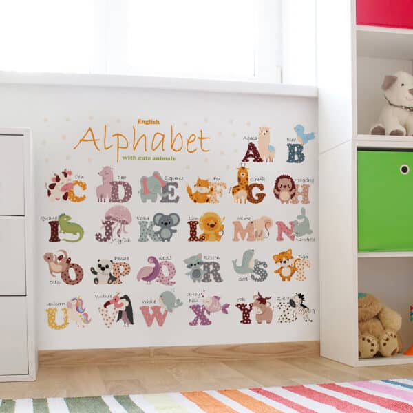 Αυτοκόλλητο Τοίχου Sipo Animal Alphabet